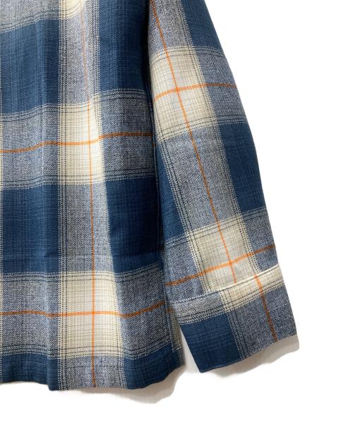 CalTop（キャルトップ）CalTop (キャルトップ) チェックシャツ ネイビー サイズ:Sの古着・服飾アイテム