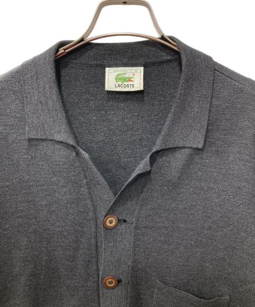 LACOSTE（ラコステ）LACOSTE (ラコステ) ニットジャケット グレー サイズ:56の古着・服飾アイテム