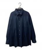 BURBERRYバーバリー）の古着「シャドーチェックボタンダウンシャツ」｜ネイビー