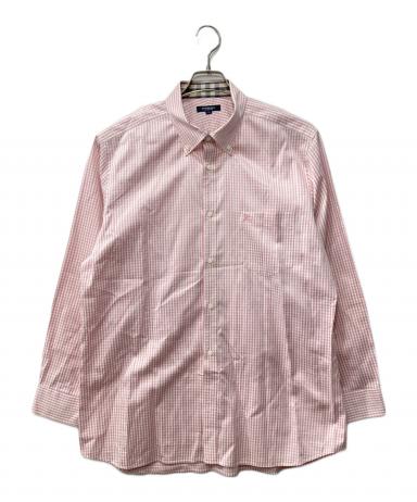 中古・古着通販】BURBERRY (バーバリー) チェックBDシャツ ピンク