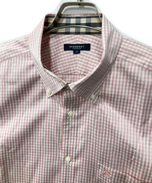 BURBERRY（バーバリー）BURBERRY (バーバリー) チェックBDシャツ ピンク サイズ:2Lの古着・服飾アイテム