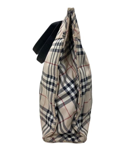 BURBERRY BLUE LABEL（バーバリー ブルー レーベル）BURBERRY BLUE LABEL (バーバリー ブルー レーベル) ノヴァチェックトートバッグ ベージュの古着・服飾アイテム