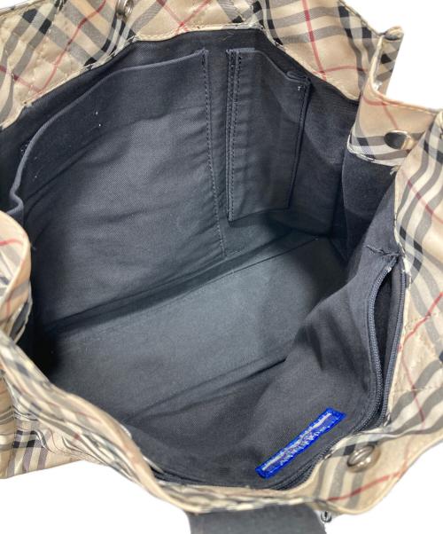 BURBERRY BLUE LABEL（バーバリー ブルー レーベル）BURBERRY BLUE LABEL (バーバリー ブルー レーベル) ノヴァチェックトートバッグ ベージュの古着・服飾アイテム
