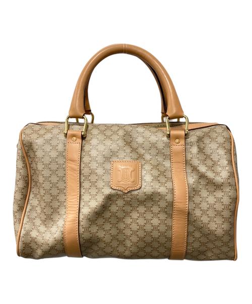 OLD CELINE（セリーヌ）OLD CELINE (セリーヌ) マカダムミニボストンバッグ ベージュの古着・服飾アイテム