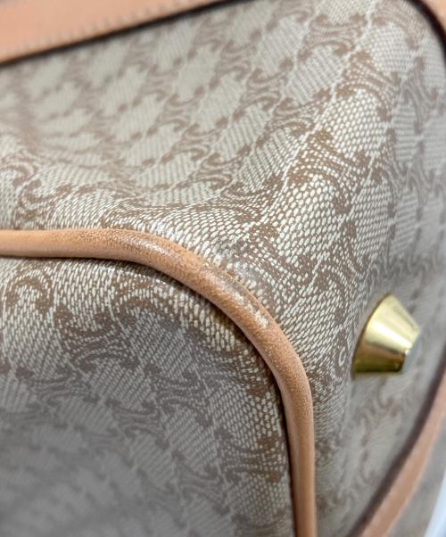 OLD CELINE（セリーヌ）OLD CELINE (セリーヌ) マカダムミニボストンバッグ ベージュの古着・服飾アイテム