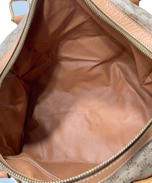 OLD CELINE（セリーヌ）OLD CELINE (セリーヌ) マカダムミニボストンバッグ ベージュの古着・服飾アイテム