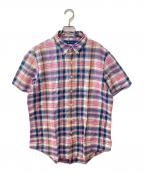 RALPH LAURENラルフローレン）の古着「半袖シャツ」｜ブルー×ピンク