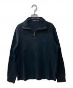 POLO RALPH LAURENポロ・ラルフローレン）の古着「ハーフジップスウェット」｜ブラック
