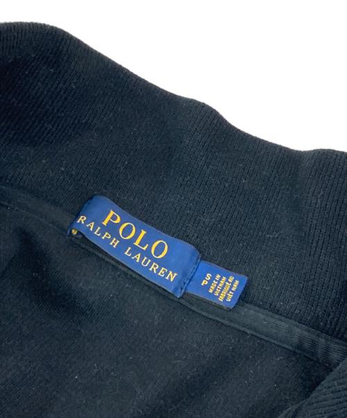 POLO RALPH LAUREN（ポロ・ラルフローレン）POLO RALPH LAUREN (ポロ・ラルフローレン) ハーフジップスウェット ブラック サイズ:Sの古着・服飾アイテム