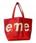Supreme (シュプリーム) Raffia Tote/カゴトートバッグ レッド：10000円