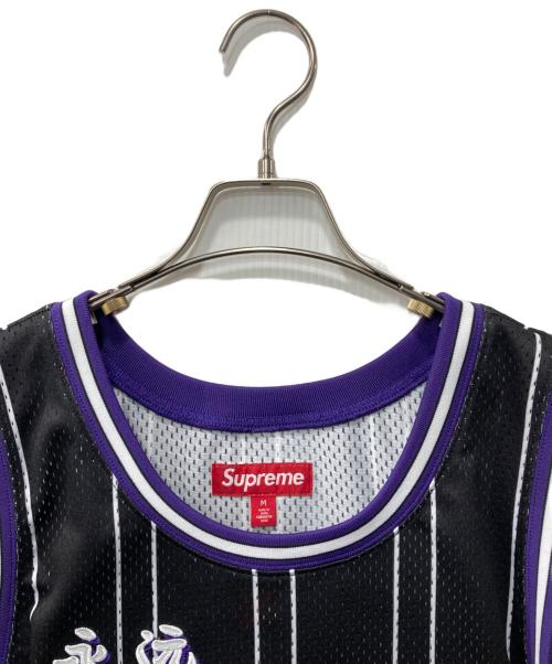 SUPREME（シュプリーム）Supreme (シュプリーム) Star Basketball Jersey /タンクトップゲームシャツ パープル×ブラック サイズ:Mの古着・服飾アイテム