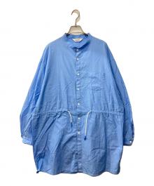 digawel（ディガウェル）の古着「ウエストドローコードシャツ」｜ブルー