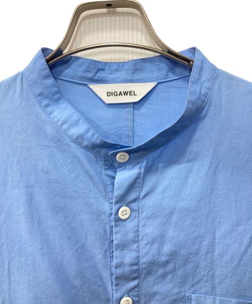 digawel（ディガウェル）DIGAWEL (ディガウェル) ウエストドローコードシャツ ブルー サイズ:3の古着・服飾アイテム