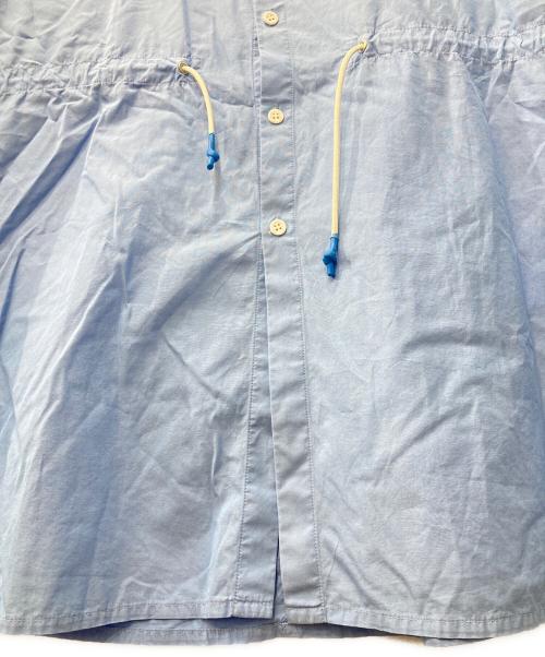 digawel（ディガウェル）DIGAWEL (ディガウェル) ウエストドローコードシャツ ブルー サイズ:3の古着・服飾アイテム