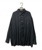 ISSEY MIYAKE MENイッセイミヤケメン）の古着「アーカイブシワ加工シャツ」｜ブラック