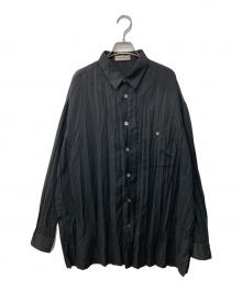 ISSEY MIYAKE MEN（イッセイミヤケメン）の古着「アーカイブシワ加工シャツ」｜ブラック