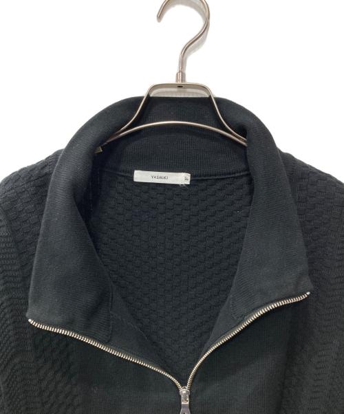 yashiki（ヤシキ）YASHIKI (ヤシキ) exclusive zip up blouson/ニットジャケット ブラック サイズ:Fの古着・服飾アイテム