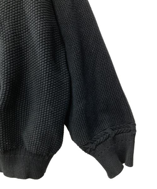 yashiki（ヤシキ）YASHIKI (ヤシキ) exclusive zip up blouson/ニットジャケット ブラック サイズ:Fの古着・服飾アイテム