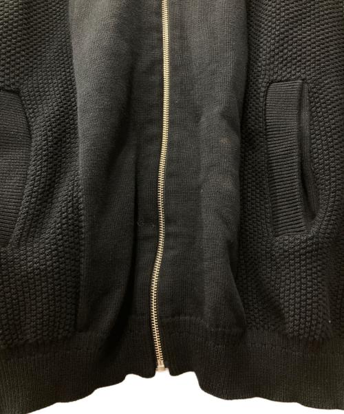 yashiki（ヤシキ）YASHIKI (ヤシキ) exclusive zip up blouson/ニットジャケット ブラック サイズ:Fの古着・服飾アイテム