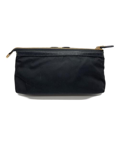 Salvatore Ferragamo（サルヴァトーレ フェラガモ）Salvatore Ferragamo (サルヴァトーレ フェラガモ) ヴァラナイロンポーチ ブラックの古着・服飾アイテム