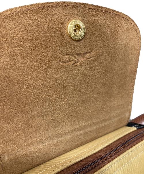 LONGCHAMP（ロンシャン）LONGCHAMP (ロンシャン) ハンドバッグ ブラック×ブラウンの古着・服飾アイテム