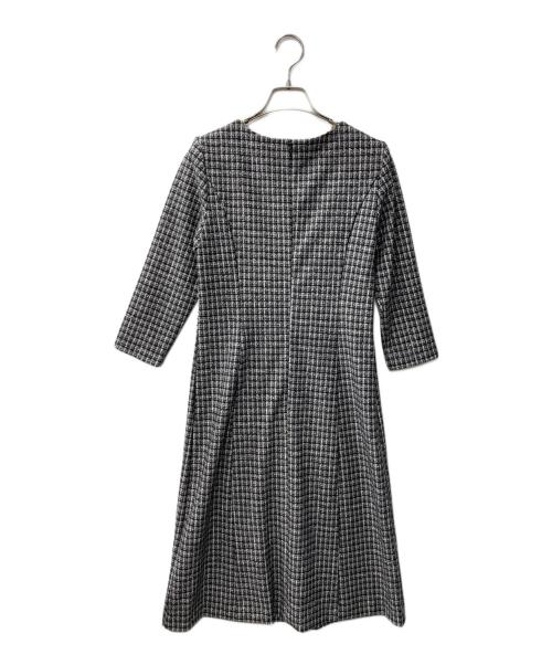 LAUTRE AMONT（ロートレアモン）LAUTRE AMONT (ロートレアモン) ハイテンションツィードプリントワンピース グレー サイズ:36の古着・服飾アイテム