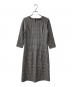LAUTRE AMONT（ロートレアモン）の古着「ハイテンションツィードプリントワンピース」｜グレー