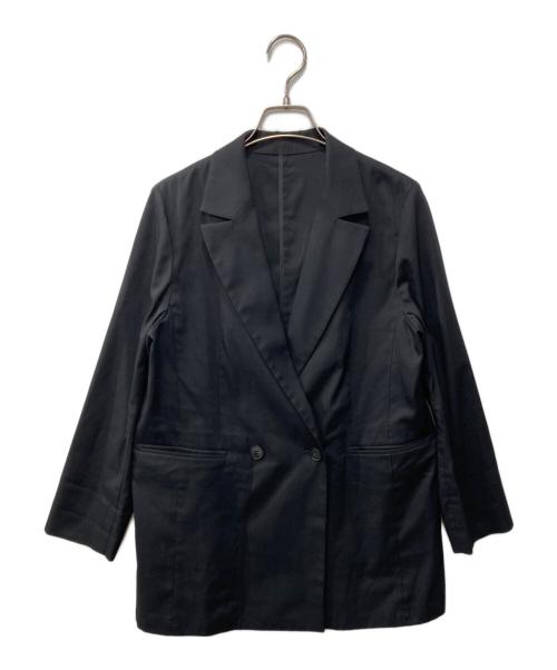 LAUTRE AMONT（ロートレアモン）LAUTRE AMONT (ロートレアモン) 麻混ライトジャケット ブラック サイズ:38の古着・服飾アイテム