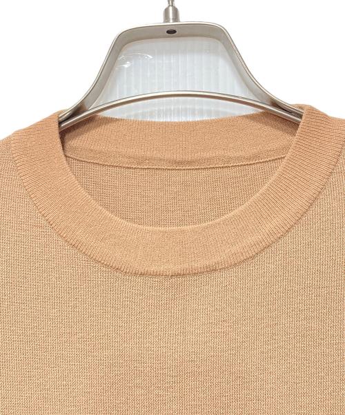 LAUTRE AMONT（ロートレアモン）LAUTRE AMONT (ロートレアモン) すっきりとしたAラインニットワンピース ベージュ サイズ:38の古着・服飾アイテム