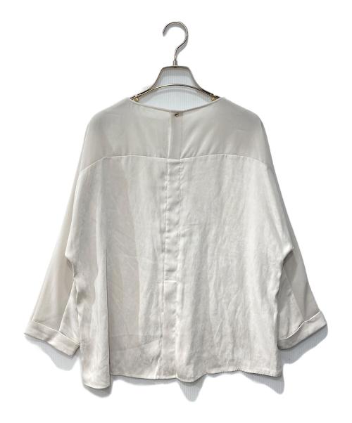 LAUTRE AMONT（ロートレアモン）LAUTRE AMONT (ロートレアモン) エアリースエードブラウス ベージュ サイズ:38の古着・服飾アイテム