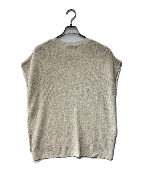 LAUTRE AMONT（ロートレアモン）LAUTRE AMONT (ロートレアモン) ＳＨＩＯＮ和紙混ドライタッチニット ベージュ サイズ:38の古着・服飾アイテム