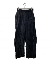 TODAYFUL（トゥデイフル）の古着「Sheer Jacquard Trousers/シアーパンツ」｜ブラック