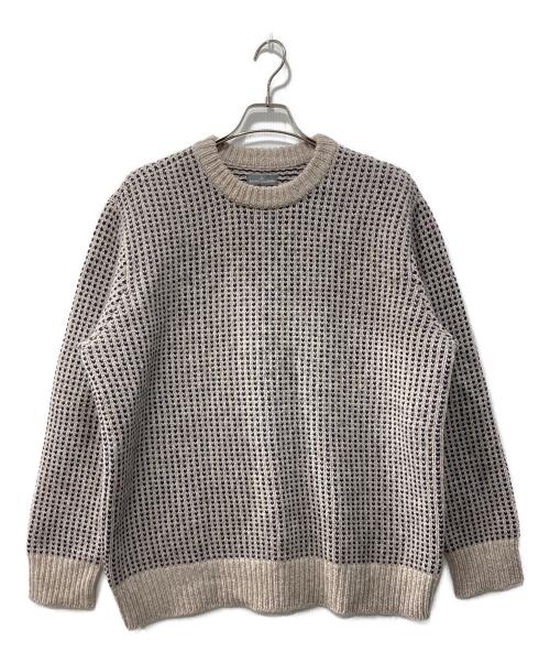 L.L.Bean（エルエルビーン）L.L.Bean (エルエルビーン) バーズアイニット ベージュ サイズ:ＸＬの古着・服飾アイテム
