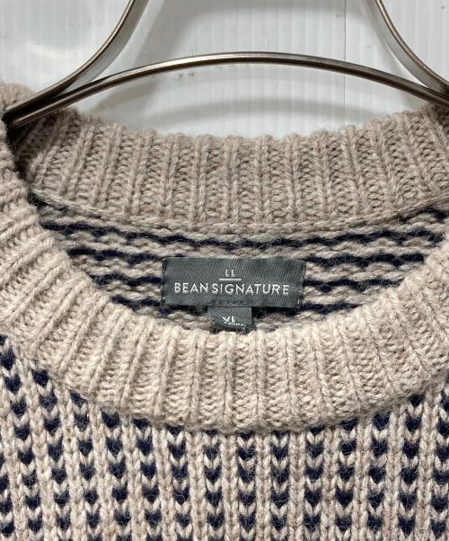 L.L.Bean（エルエルビーン）L.L.Bean (エルエルビーン) バーズアイニット ベージュ サイズ:ＸＬの古着・服飾アイテム