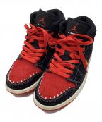 NIKEナイキ）の古着「AIR JORDAN1 MID SIEMPIA FAMILIA/ハイカットスニーカー」｜ブラック