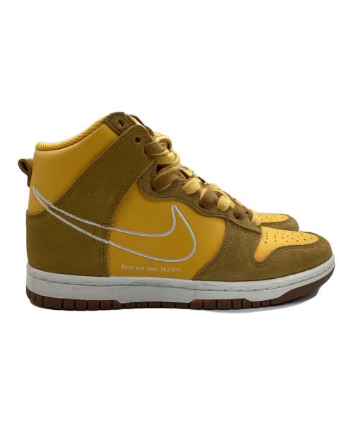 NIKE（ナイキ）NIKE (ナイキ) ハイカットスニーカー/DUNK HIGH SE FIRST USE イエロー サイズ:23の古着・服飾アイテム