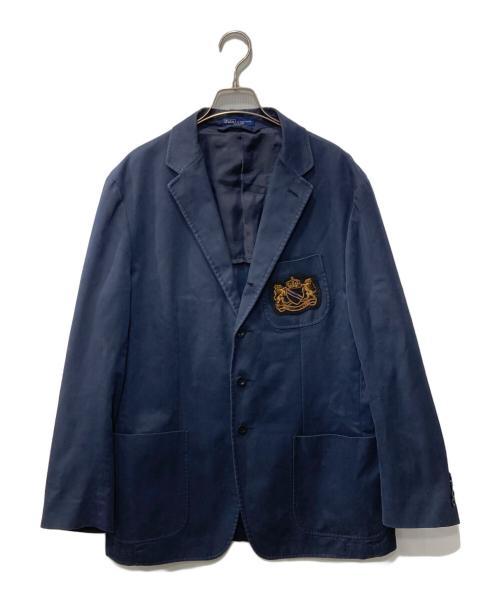 POLO RALPH LAUREN（ポロ・ラルフローレン）POLO RALPH LAUREN (ポロ・ラルフローレン) ブレザー/ジャケット/ワッペン ネイビー サイズ:42の古着・服飾アイテム