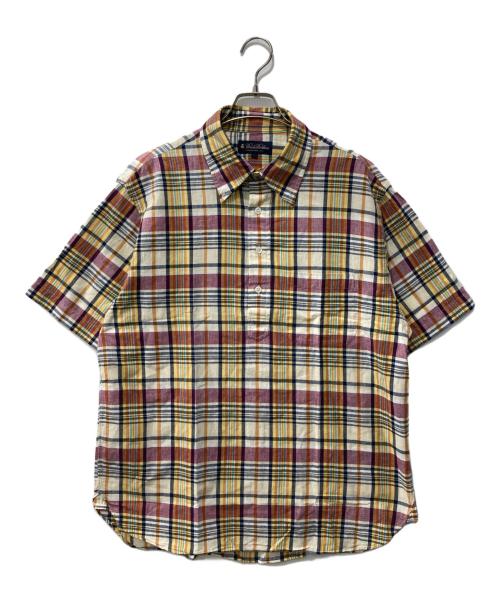 BROOKS BROTHERS（ブルックスブラザーズ）BROOKS BROTHERS (ブルックスブラザーズ) チェックプルオーバーシャツ イエロー サイズ:Lの古着・服飾アイテム