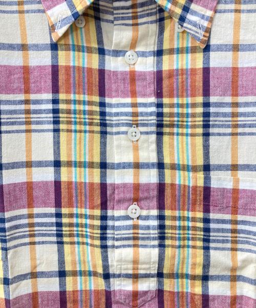 BROOKS BROTHERS（ブルックスブラザーズ）BROOKS BROTHERS (ブルックスブラザーズ) チェックプルオーバーシャツ イエロー サイズ:Lの古着・服飾アイテム