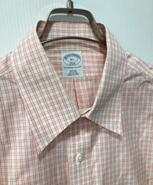 BROOKS BROTHERS 346（ブルックスブラザーズ 346）BROOKS BROTHERS 346 (ブルックスブラザーズ 346) 半袖シャツ レッド サイズ:161/2の古着・服飾アイテム
