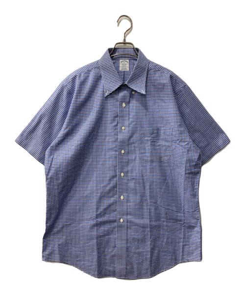 BROOKS BROTHERS（ブルックスブラザーズ）BROOKS BROTHERS (ブルックスブラザーズ) 半袖シャツ ブルー サイズ:16　1/2の古着・服飾アイテム