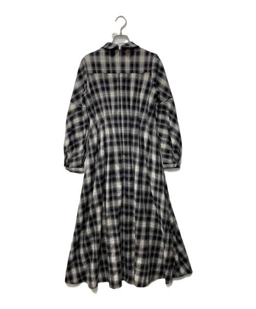 HER LIP TO（ハーリップトゥ）Her lip to (ハーリップトゥ) オンブレチェックワンピース/Marion Plaid Shirt Dress ブラック サイズ:Sの古着・服飾アイテム