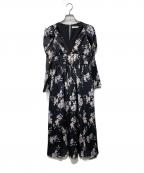HER LIP TOハーリップトゥ）の古着「Muse Floral Cut-Out Dress/ワンピース」｜ネイビー