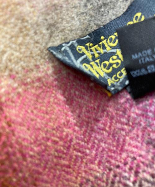 Vivienne Westwood（ヴィヴィアンウエストウッド）Vivienne Westwood (ヴィヴィアンウエストウッド) ウールストール パープルの古着・服飾アイテム