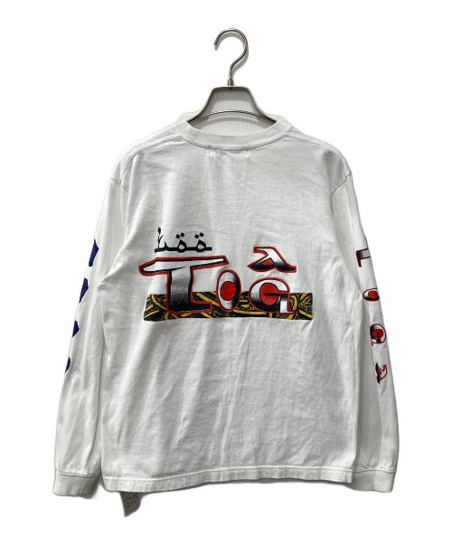 TOGA TOO（トーガ・トゥ）TOGA TOO (トーガ・トゥ) Print tee LS/プリントロングTシャツ ホワイト サイズ:Mの古着・服飾アイテム