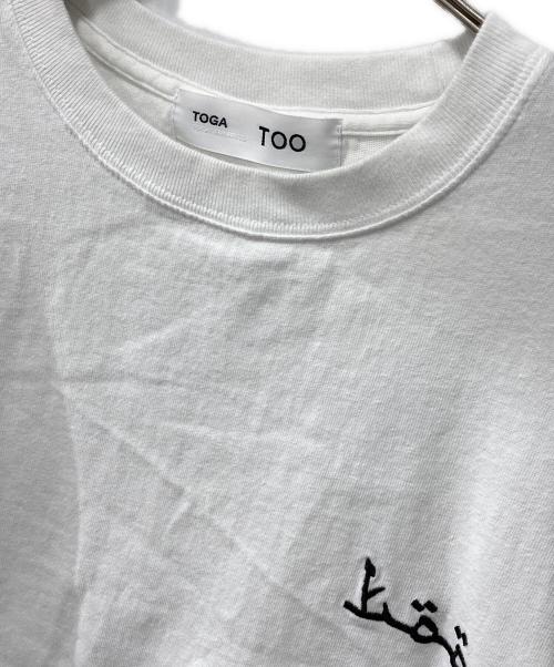 TOGA TOO（トーガ・トゥ）TOGA TOO (トーガ・トゥ) Print tee LS/プリントロングTシャツ ホワイト サイズ:Mの古着・服飾アイテム