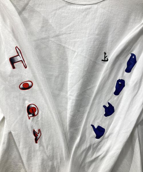 TOGA TOO（トーガ・トゥ）TOGA TOO (トーガ・トゥ) Print tee LS/プリントロングTシャツ ホワイト サイズ:Mの古着・服飾アイテム