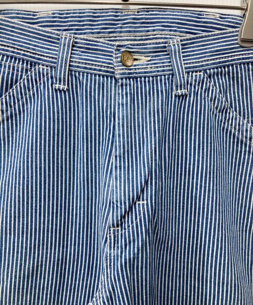 LEE（リー）LEE (リー) ヒッコリーワークパンツ ブルー×ホワイト サイズ:Mの古着・服飾アイテム