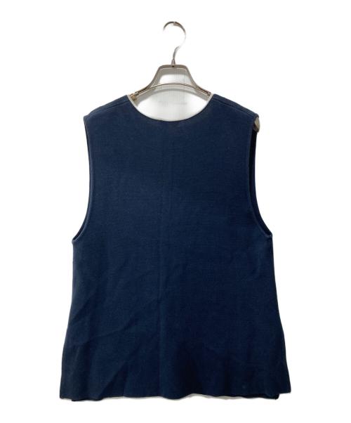 BALLSEY（ボールジィ）BALLSEY (ボールジィ) ミラノリブ Vネックチュニックベスト ネイビー サイズ:Sの古着・服飾アイテム
