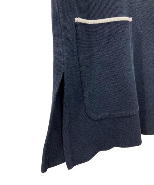 BALLSEY（ボールジィ）BALLSEY (ボールジィ) ミラノリブ Vネックチュニックベスト ネイビー サイズ:Sの古着・服飾アイテム
